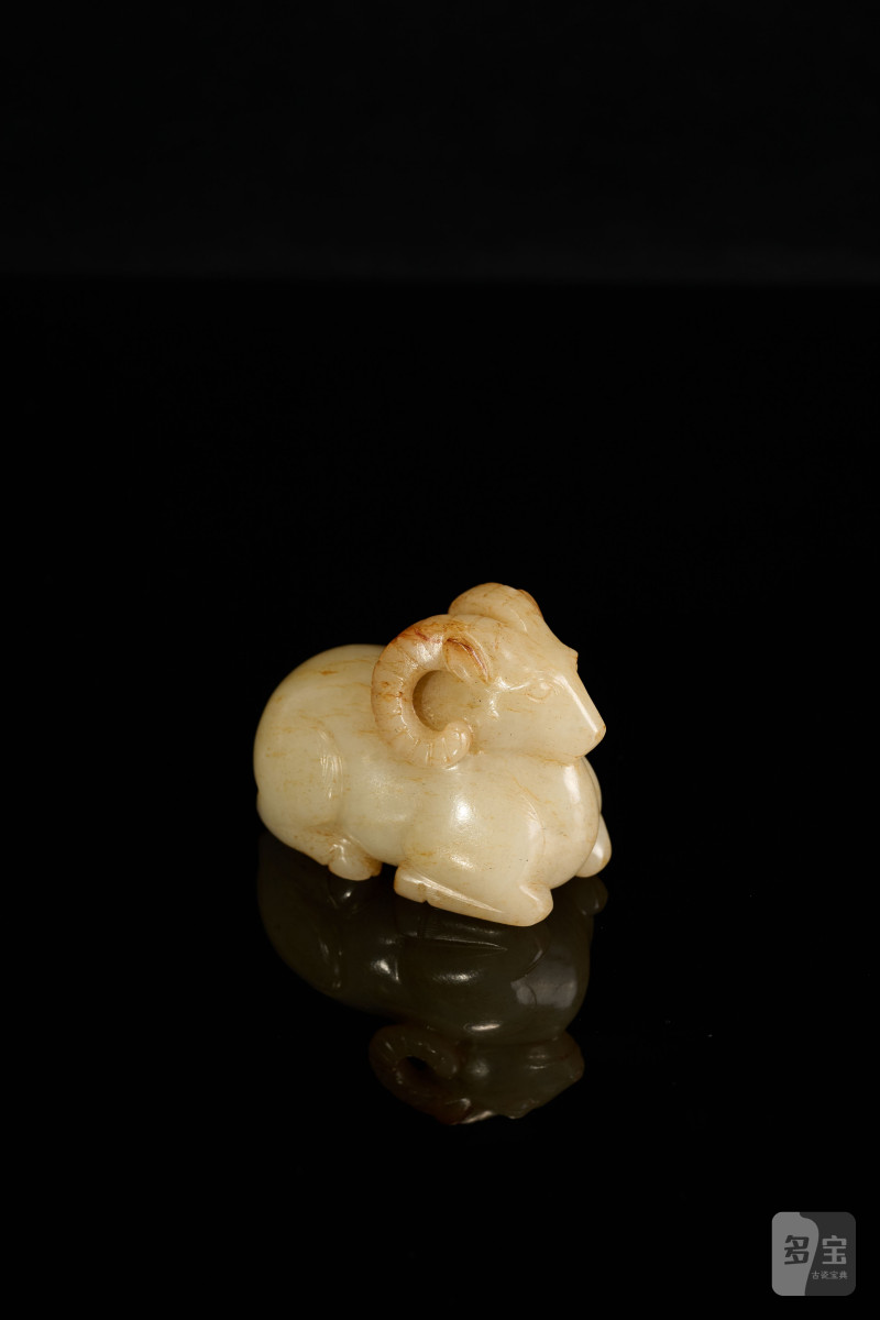 Lot1061 清 白玉羊羊得意 - 图3